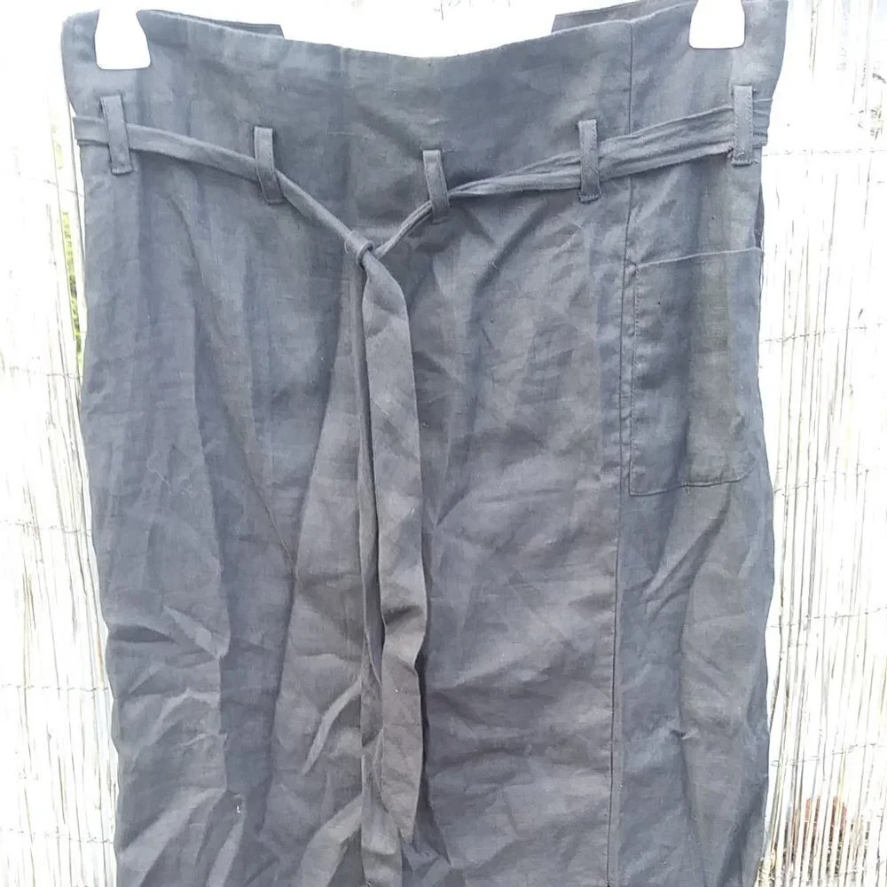 Paula Sweet Long Black Skirt with Slit - M
